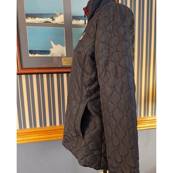 Tommy Hilfiger 3-In-1 Navy & Red All Weather System Quilted Puff Jacket, Size S - Picture 3 of 8